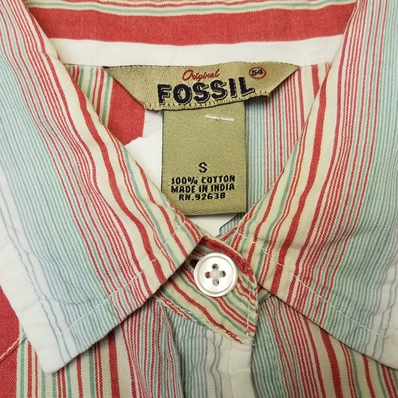 Fossil Western Plaid Shirt, S - Picture 8 of 13